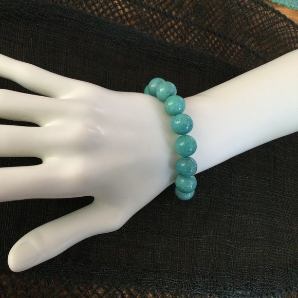 NWT Amazonite Stackable Bead Bracelet - Unisex Sizing - Picture 2 of 5